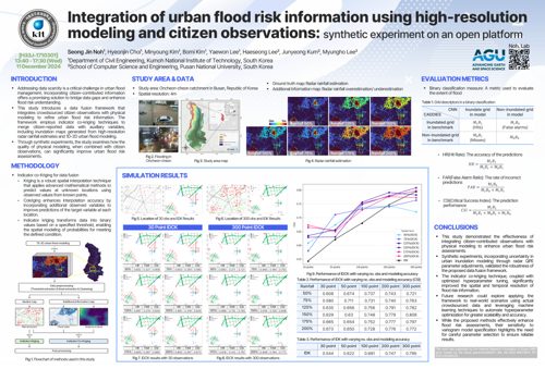 Integration of urban flood risk information using high-resolution modeling and citizen observation: synthetic experiment on an open platform