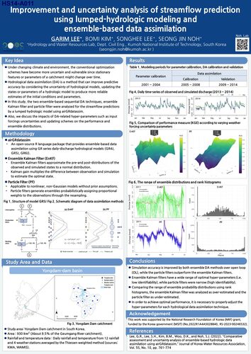 Improvement and uncertainty analysis of streamflow prediction using lumped-hydrologic modeling and ensemble-based data assimilation